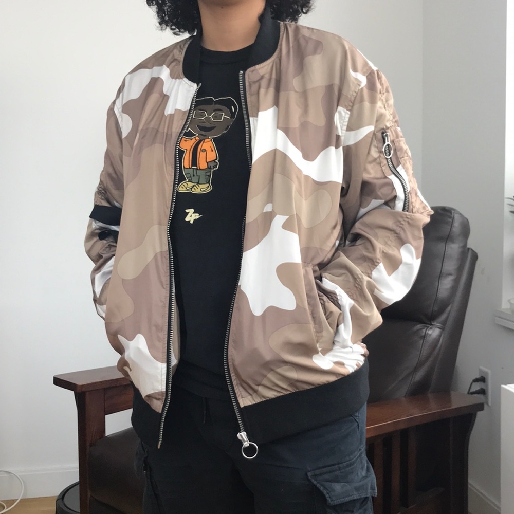 Forever 21 Camouflage Bomber Jacket